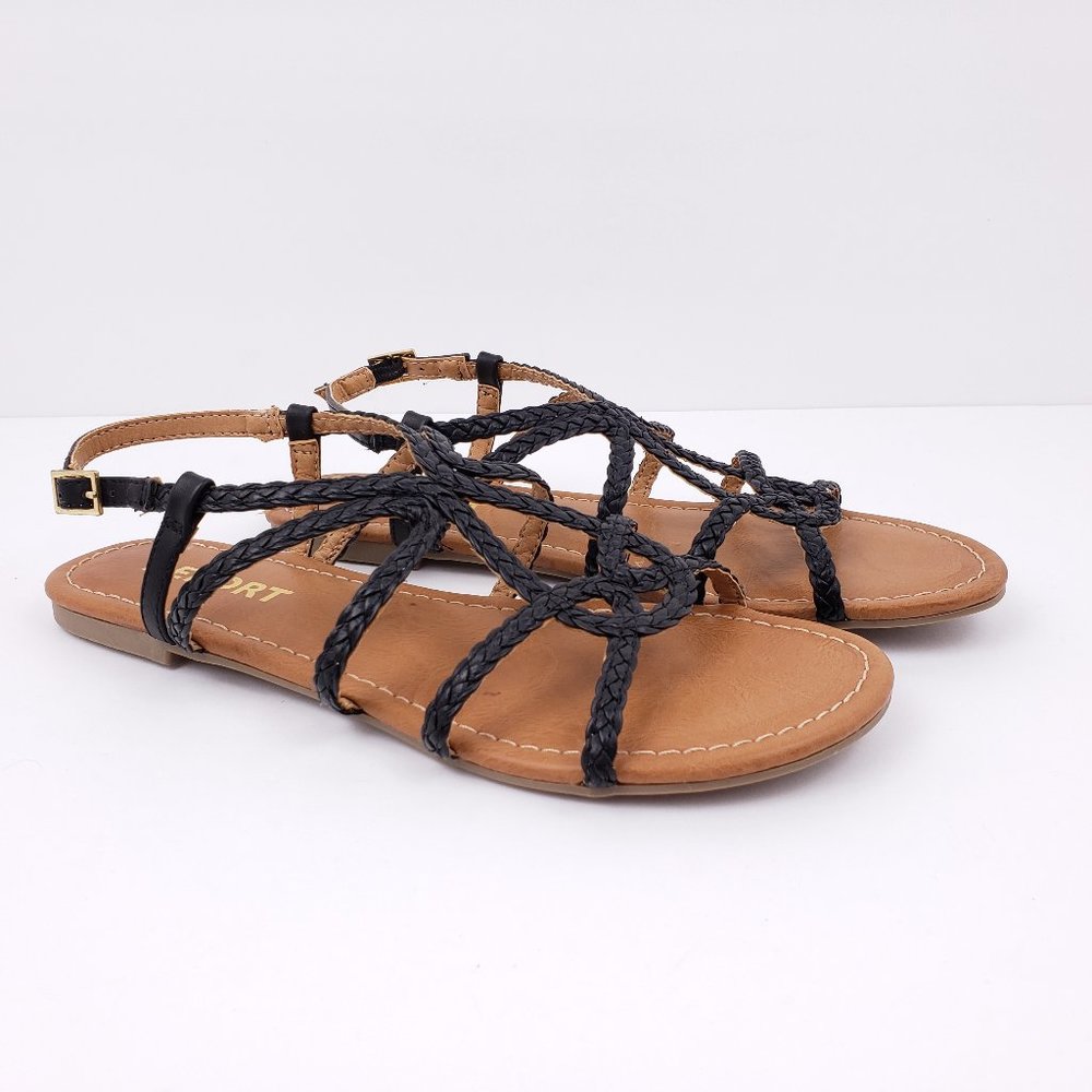 NEW Report Womens Size 8 M Gibbie Black Sandals